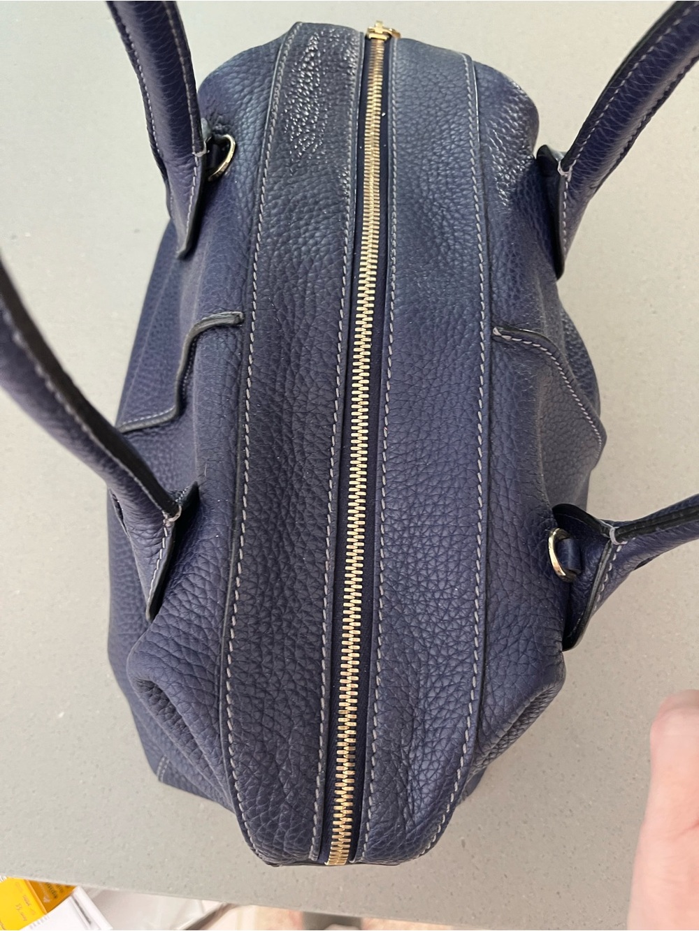 Tod's Blue Leather Handbag - Picture 6 of 15